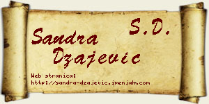 Sandra Džajević vizit kartica
